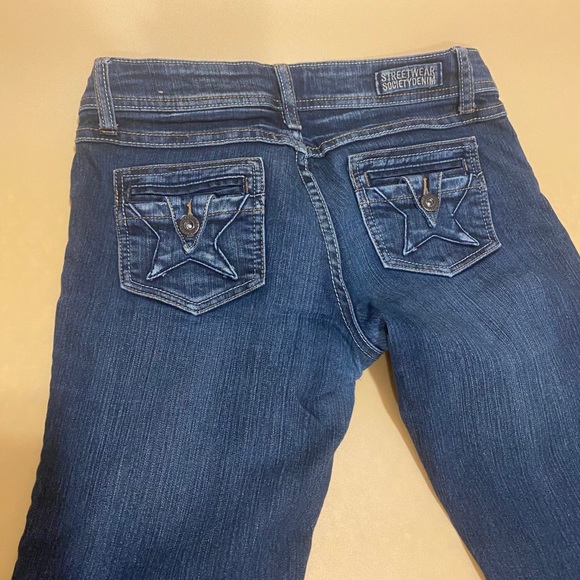 Y2K Star Design Flare Jeans - Picture 2 of 7